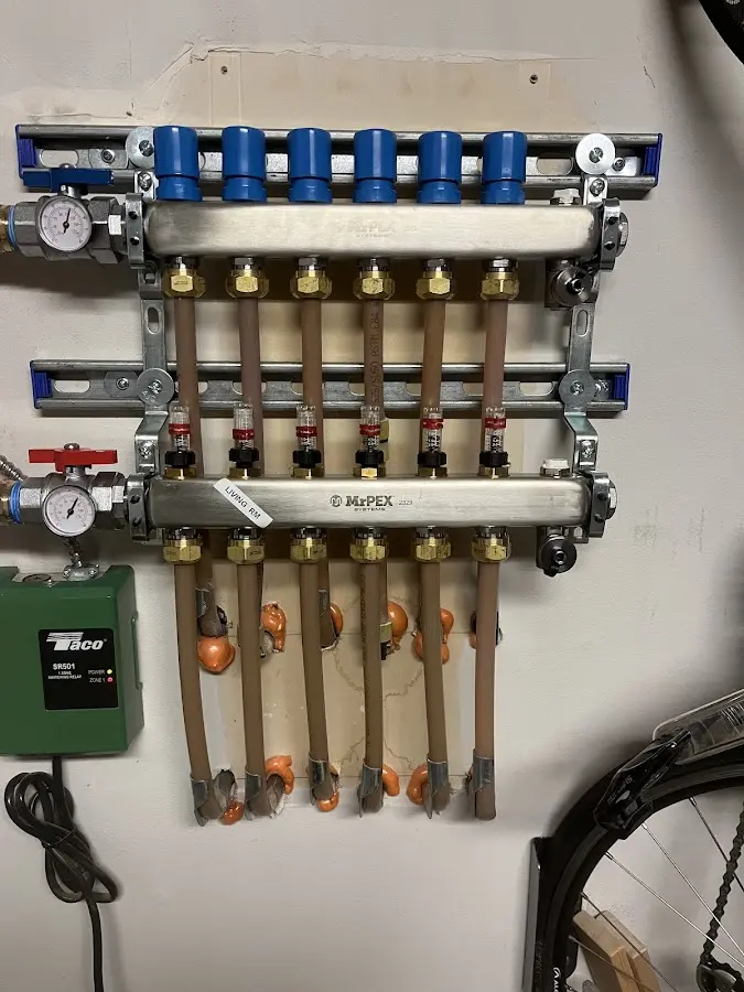 Plumber performing Gas Leak Detection at a residential property in Spotsylvania Courthouse